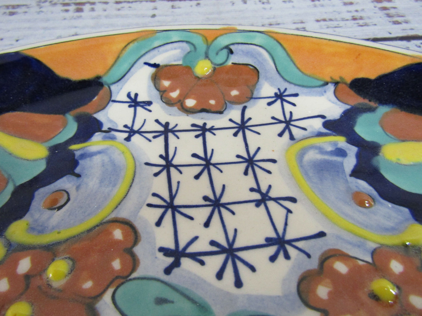 Novica Zacatlan Sunflower by Pedro Tecayehuatl Handcrafted Plate