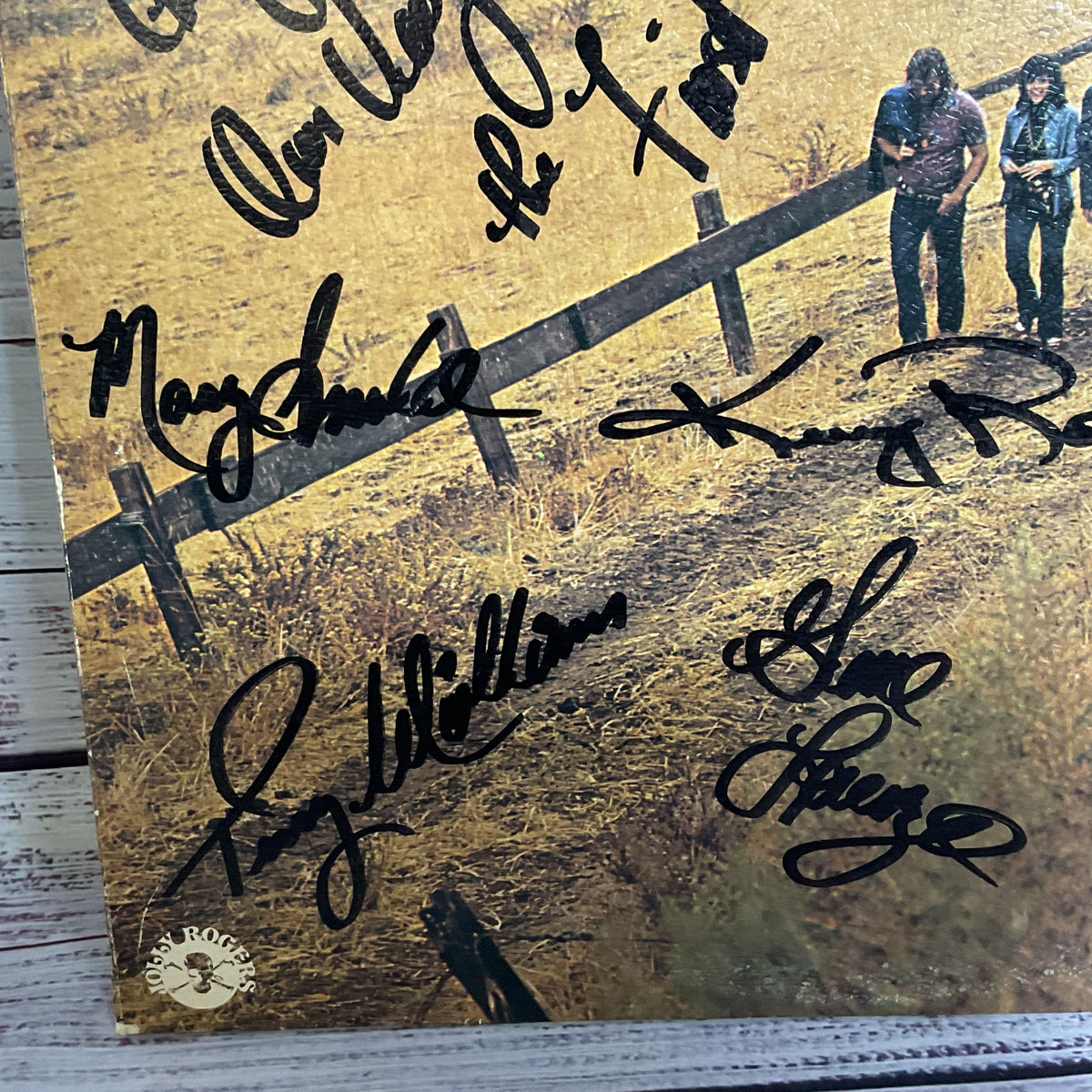 Signed KENNY ROGERS & The First Edition Backroads Vinyl Record LP