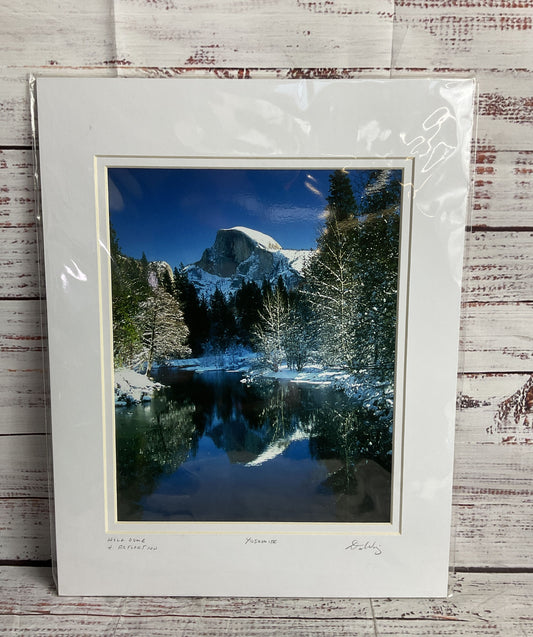 Half Dome & Reflection Photograph Signed by Dan Warsinger