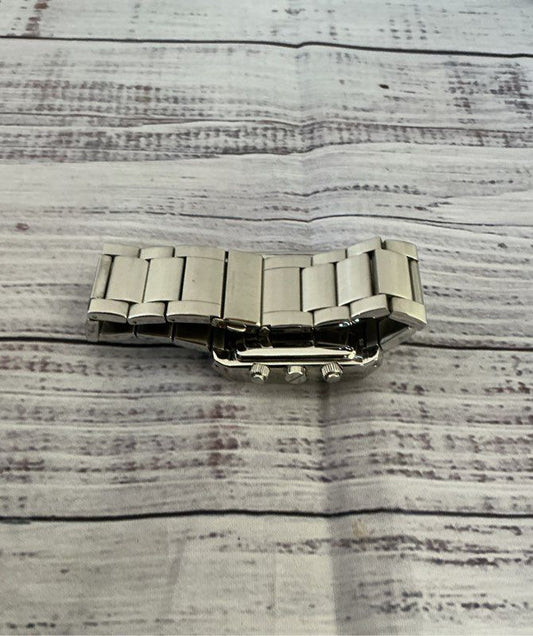 NWT Men's A/X Armani Exchange Silver Plated Square Face Watch Retail $200