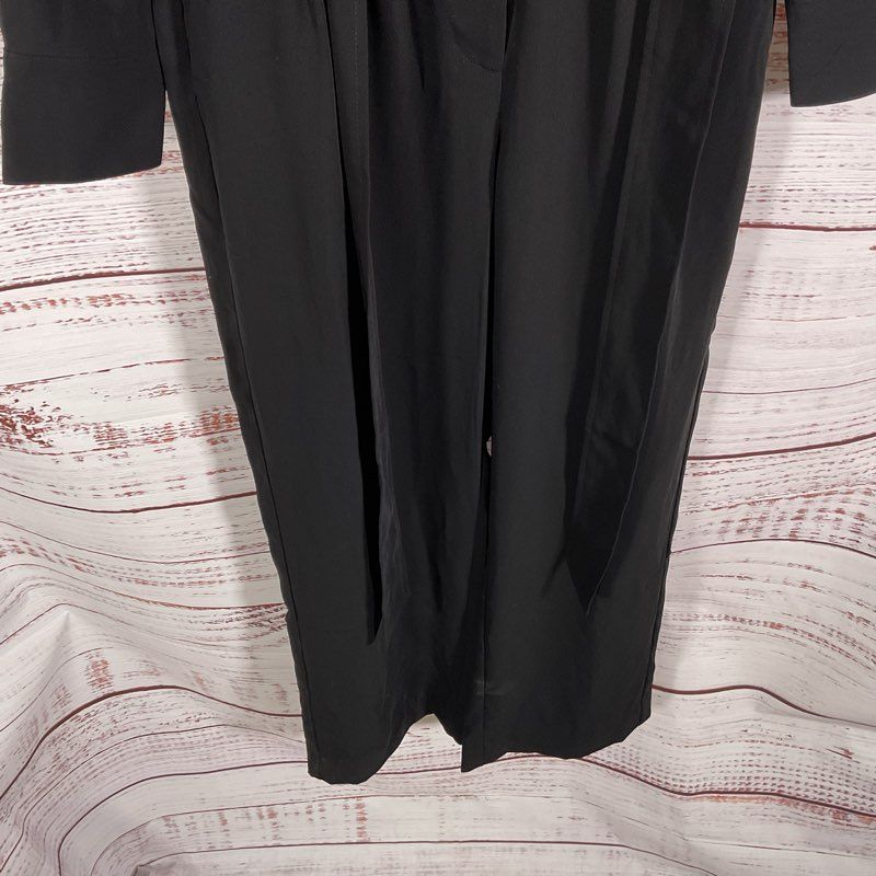 Madewell Black Belted Utility Pocket Wide Leg Jumpsuit - Size 2