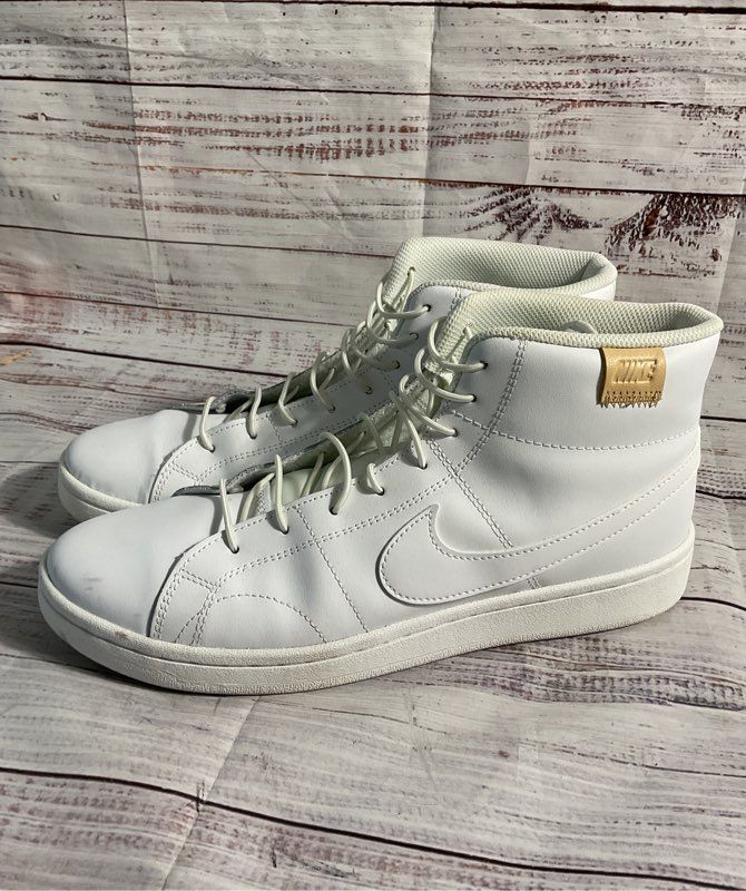 Nike Mid Sneakers Men’s Size 11 White High Top Leather Y2K Classic CT1725-100