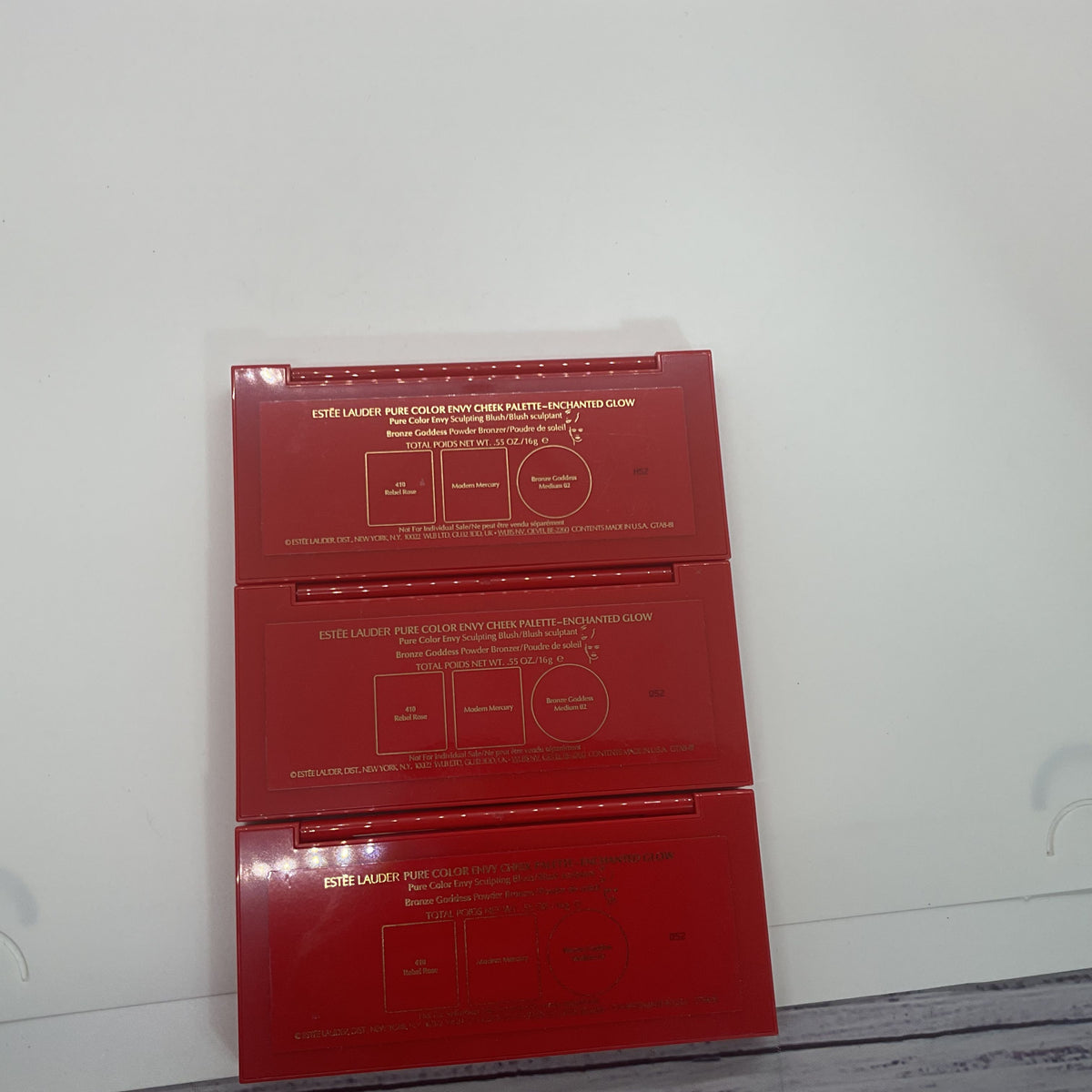 NEW ESTEE LAUDER "Enchanted Glow" Pure Color Envy Cheek Palette- Set of 3