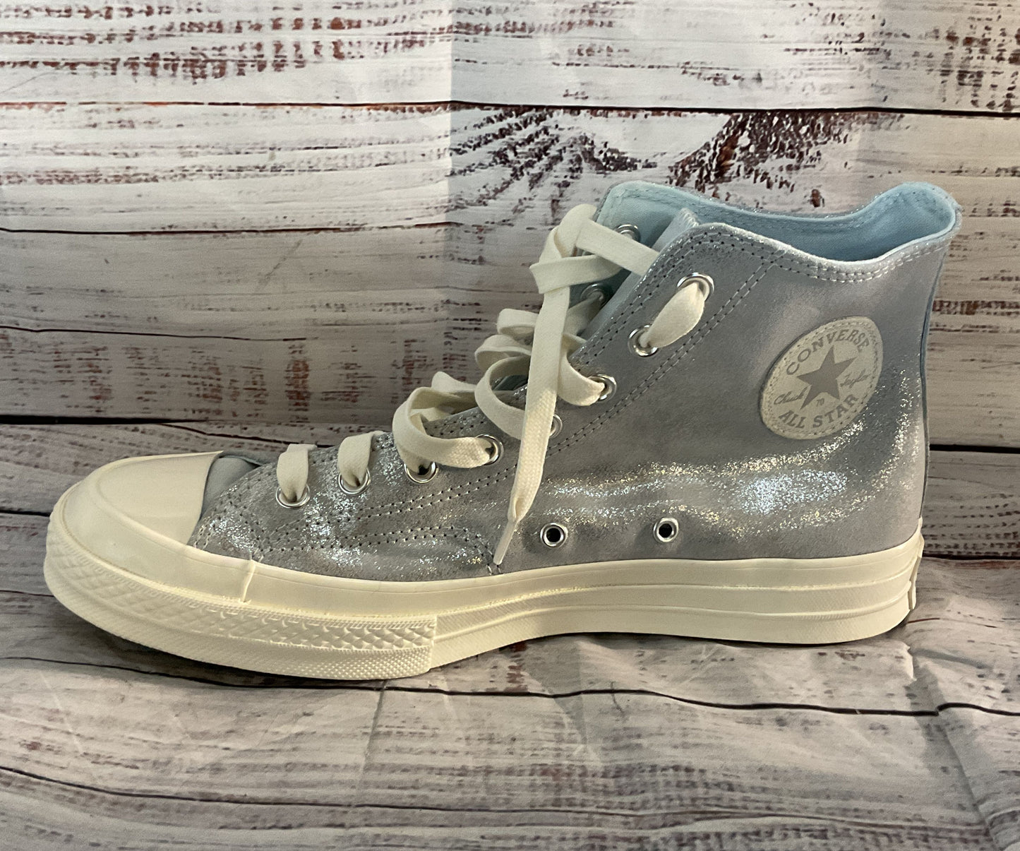 Converse Chuck Taylor All Star 70 Metallic High Top Sneaker Silver 9.5