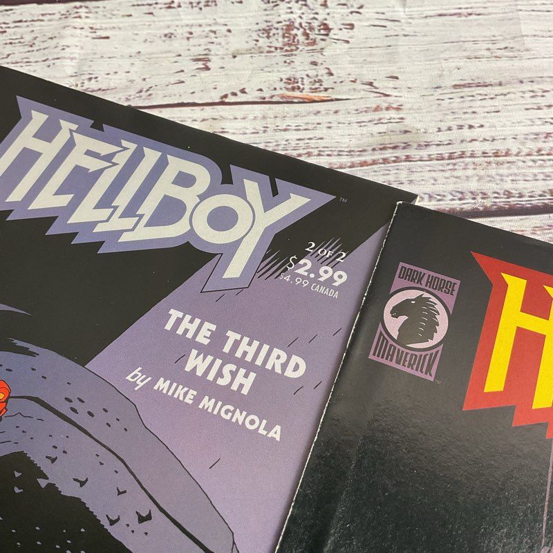 Hellboy The Third Wish #1-2 Complete Mike Mignola Dark Horse Comic Set 2002