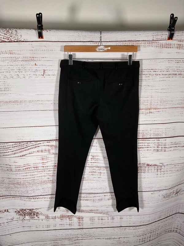 Alexander Wang Women's Black Wool Back Heel Cut Pants Size 2