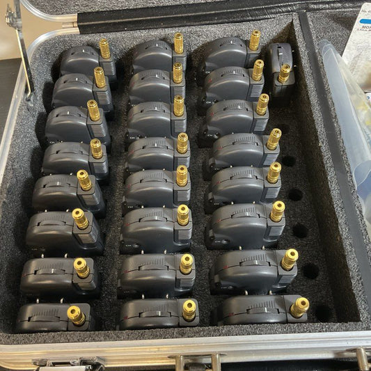 Lot of 25 GENTNER RX-6 Black Portable Audio Assistive Listening Receivers