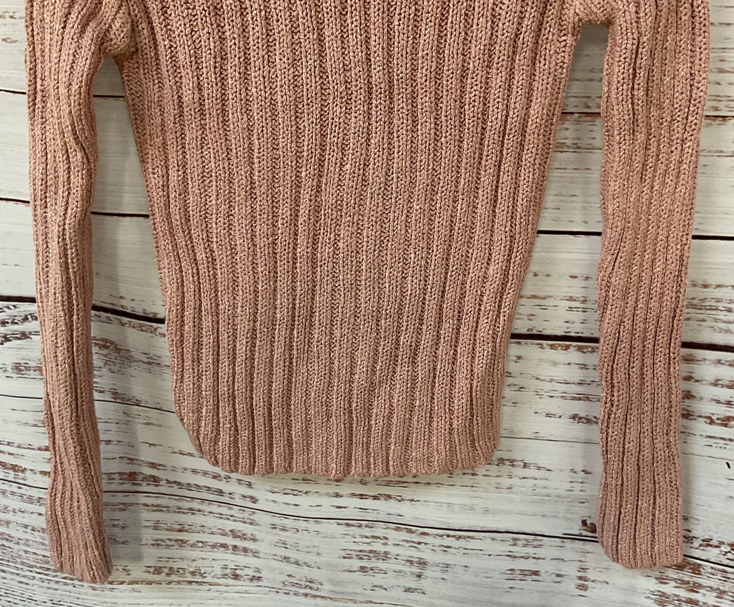 Armani Exchange Women's Light Pink Knit Silk Blend Pullover Sweater Size S