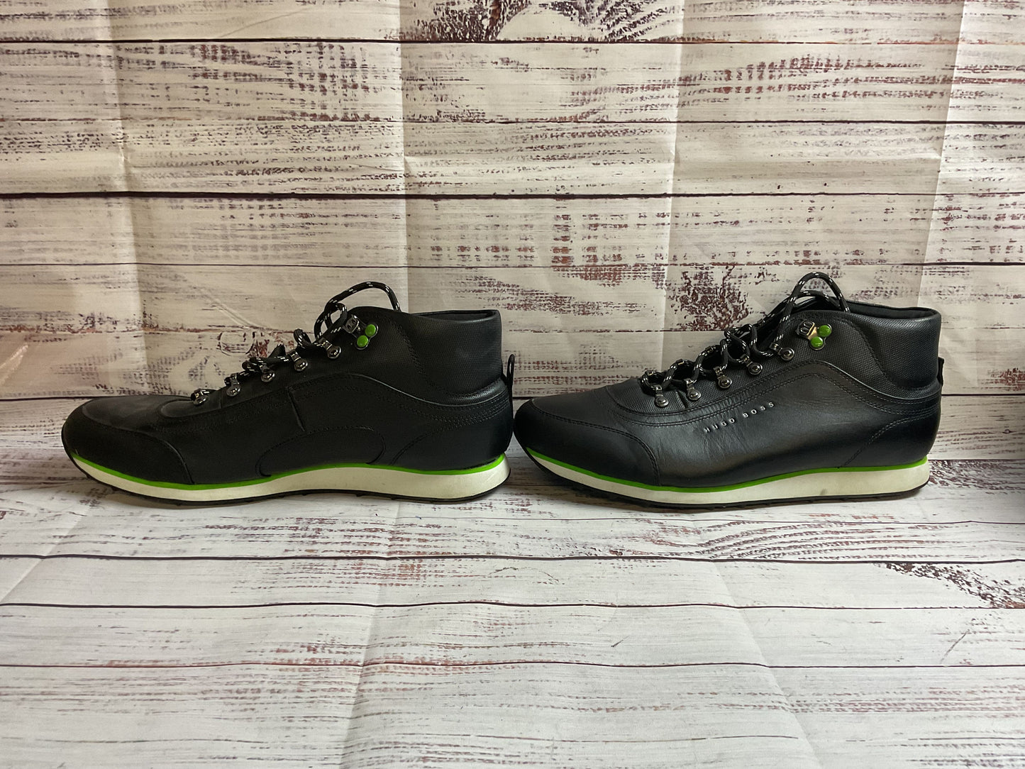 Hugo Boss Black Green Sneaker Shoes Men 12