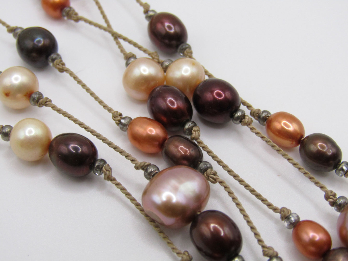 18.5" Multi-Strand Freshwater Baroque Pearl Necklace