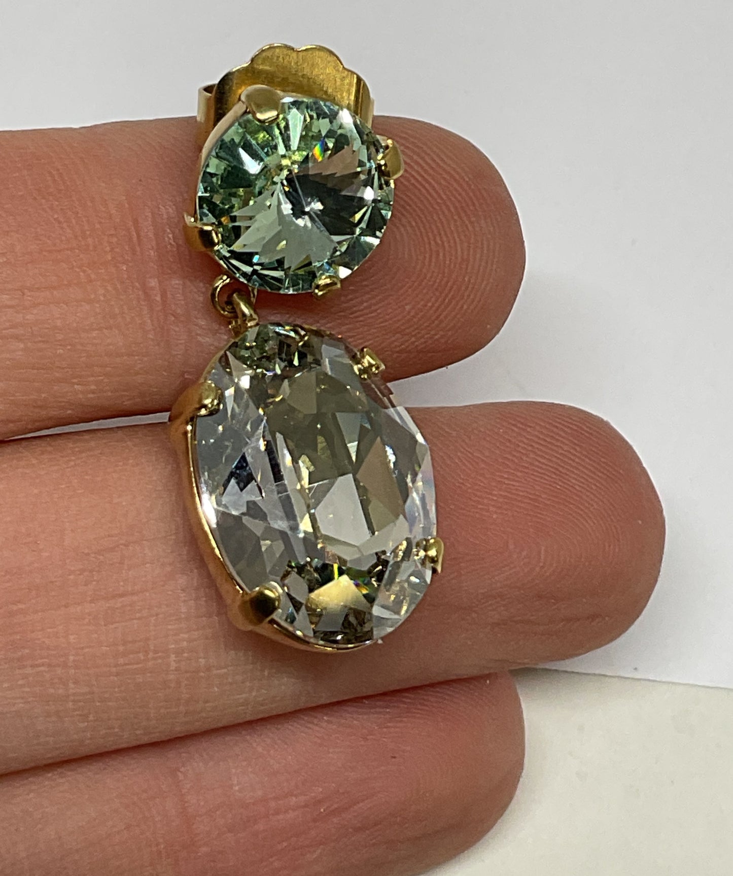 SINGLE Earring by Roxanne Assoulin Gold Tone with Crystals