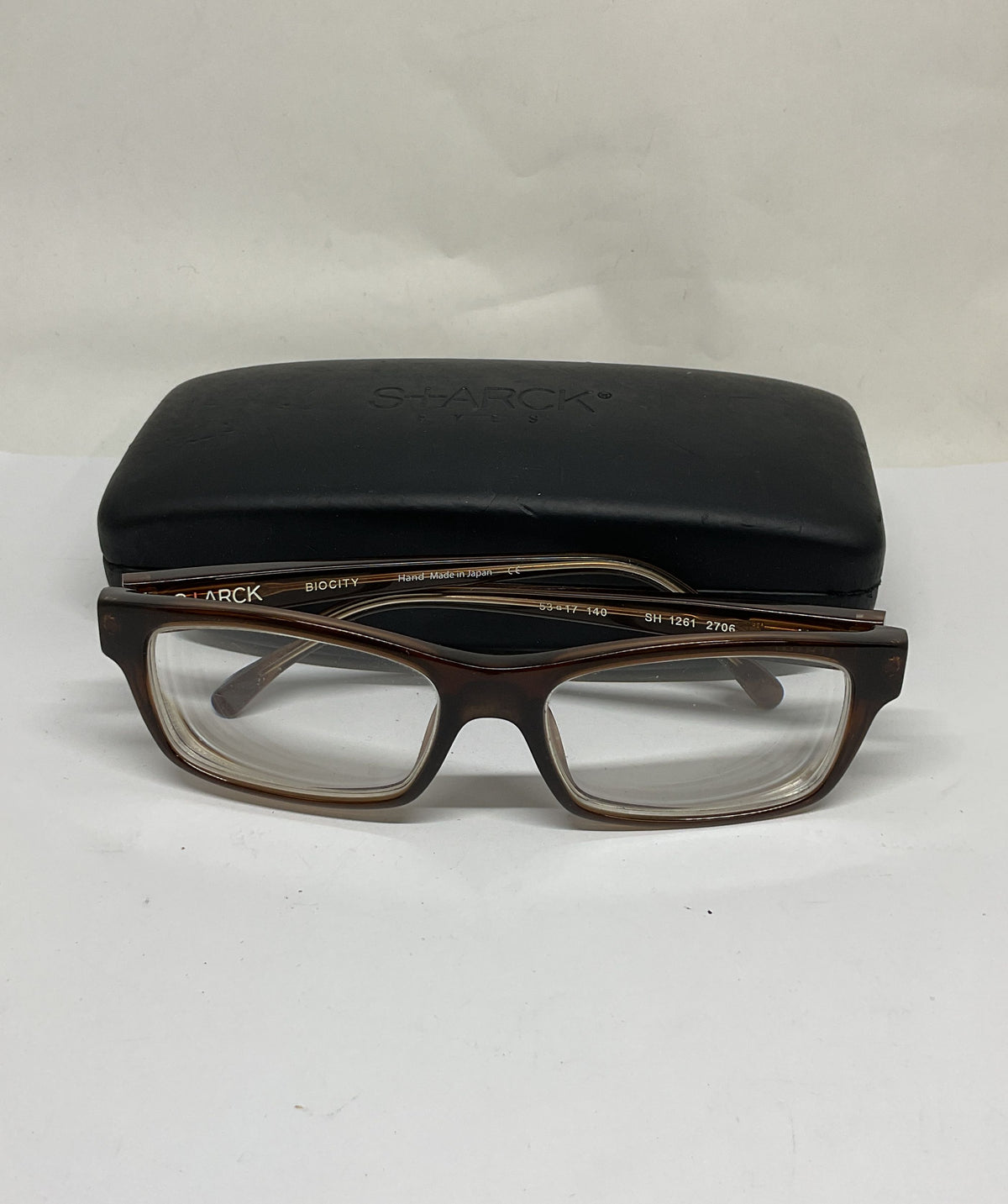 Starck Biocity SH 1261 2706 Brown Eyeglasses - Size 140 Handmade Japan
