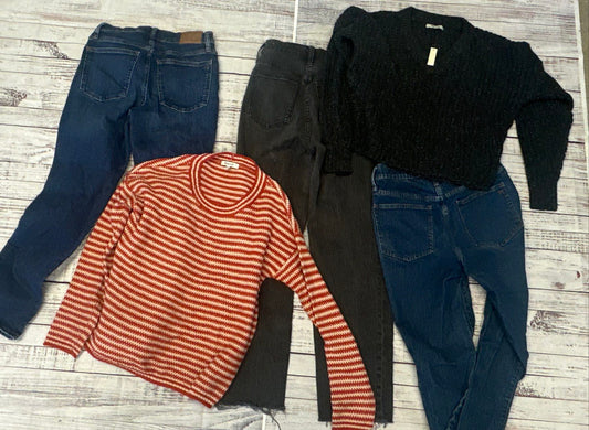 Madewell Style Bundle - 5 pieces Jeans Size 26 Sweaters XS, XXS