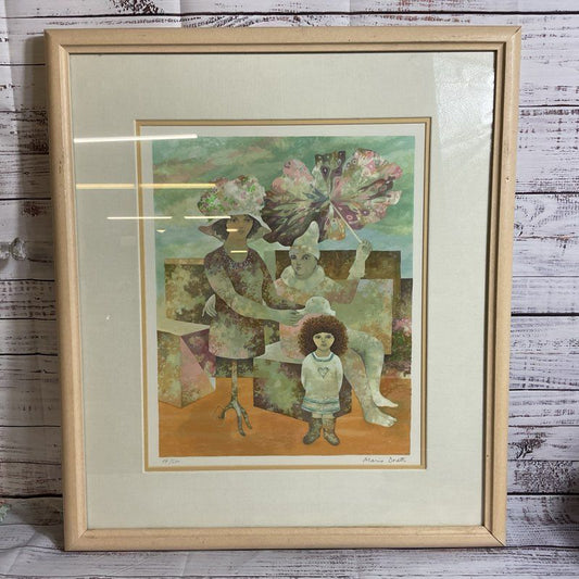 MARIO DORETTI Limited Edition 17/200 Family Portrait Serigraph