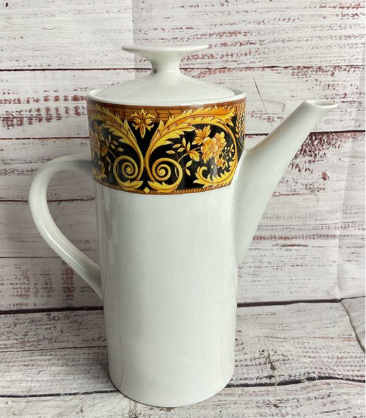 Lynns China Vintage Valetta Fine China Coffee Pot Creamer Sugar Multicolor