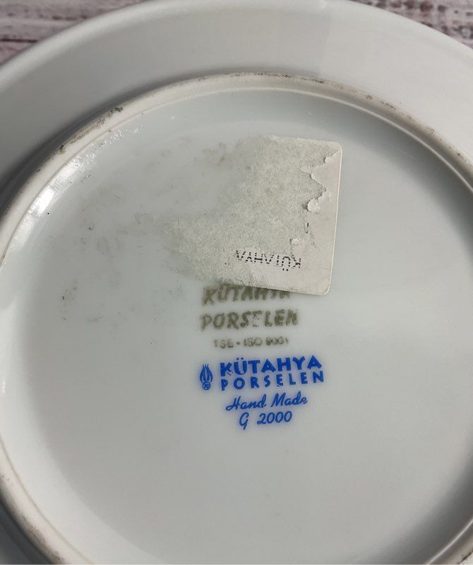 Kutahya Porcelain Decorative Plate 6.5" Handmade With Box