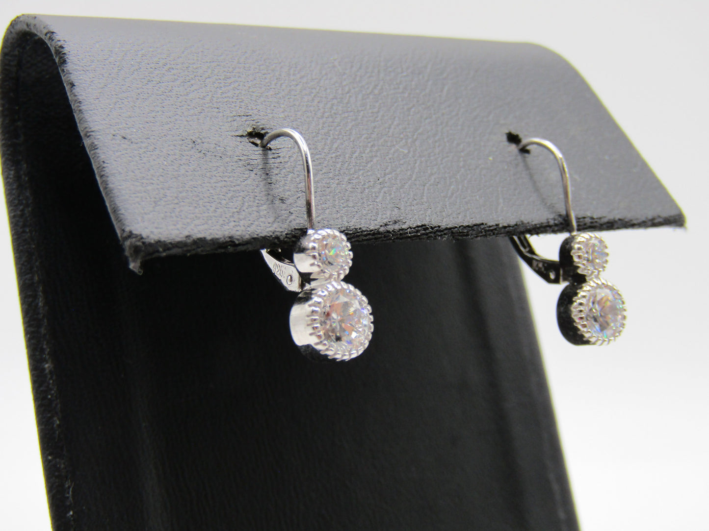 Sterling Silver Cubic Zirconia Drop Earrings
