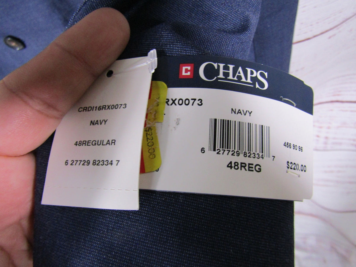 Chaps Performance Series Men's Blue Blazer Jacket Size 48 R