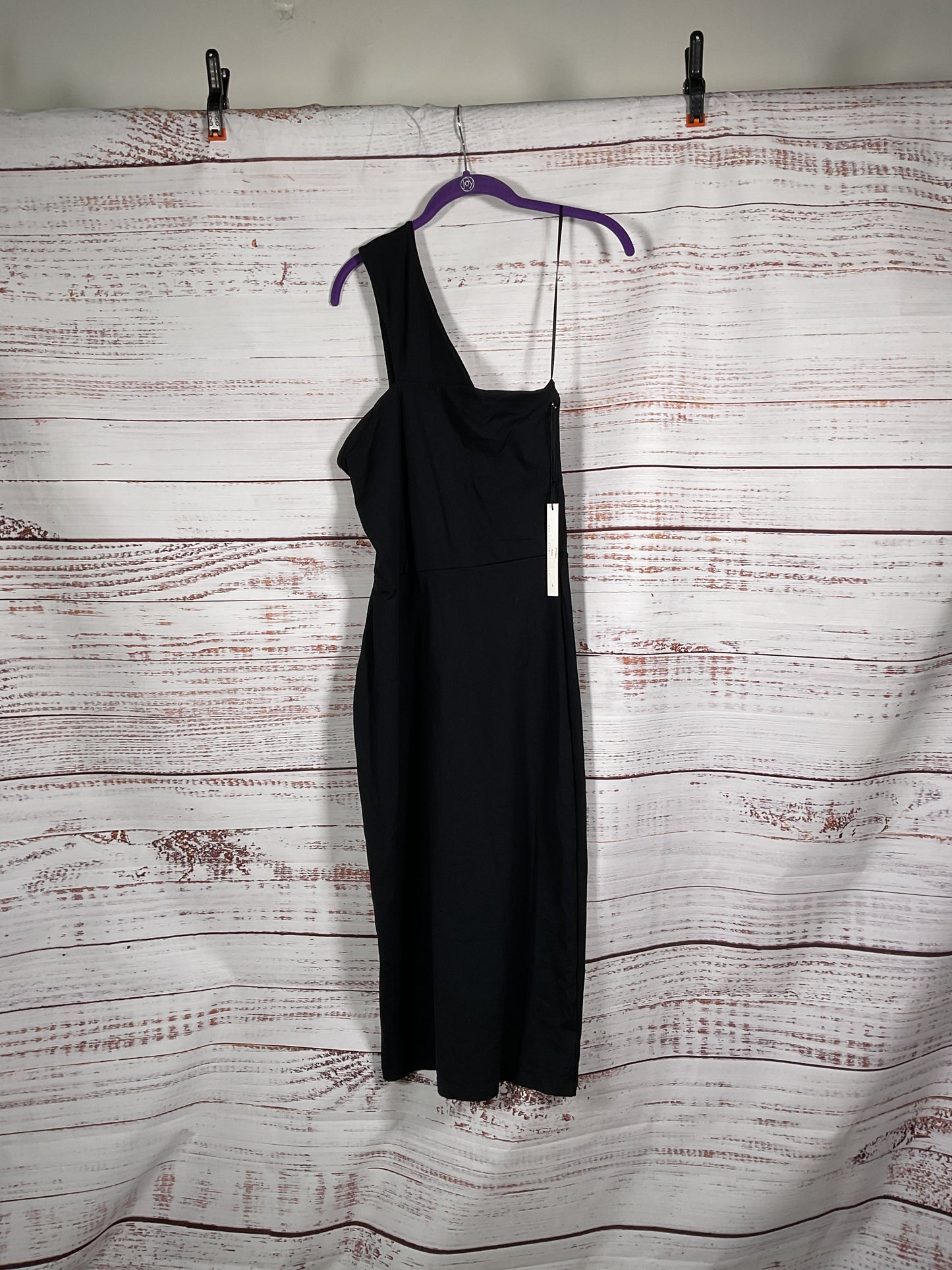 Susana Monaco Black Asymmetrical Dress - Size L