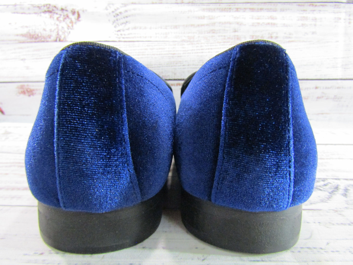 Steve Madden Laight Men's Navy Blue Velvet Loafers Size 8