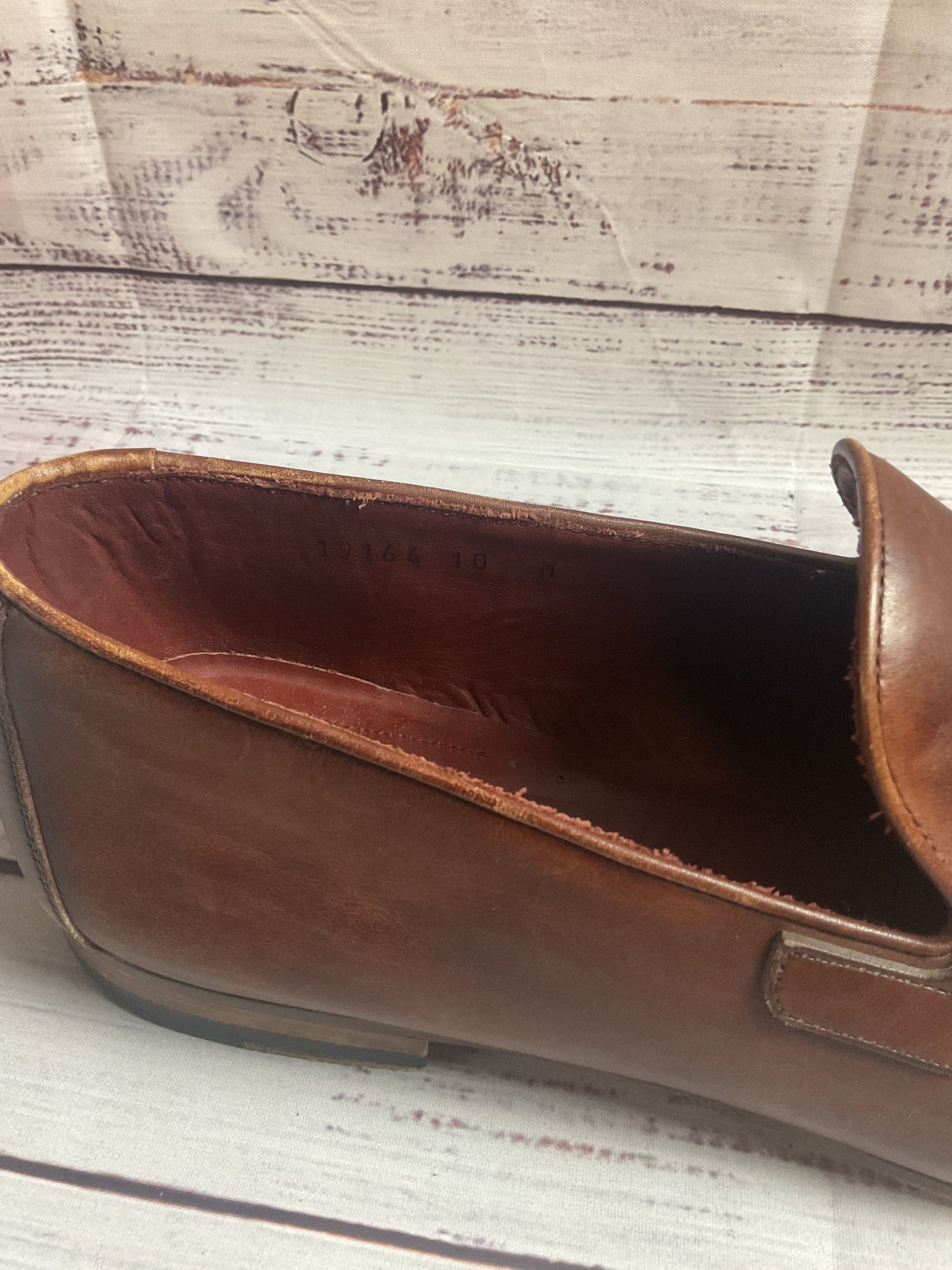 Magnanni for Neiman Marcus Brown Tassles Loafer Dress Shoe Men 10
