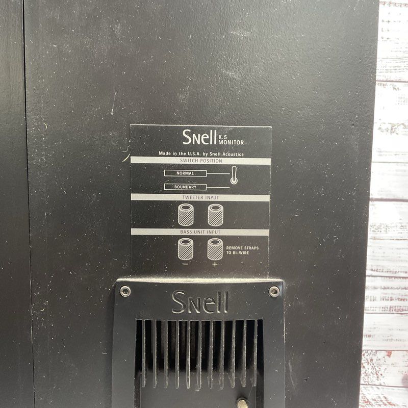 Snell Acoustics K.5 Monitor Black Speakers Pair w/ Manual