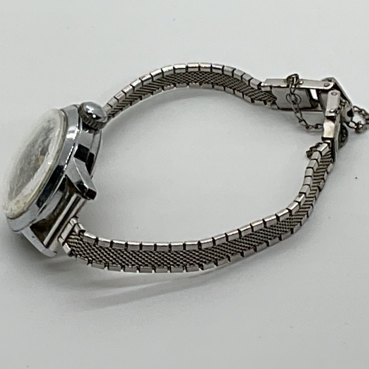 ANDRE BOUCHARD Silver Tone Women's Watch w/ Kreisler Gold Filled Band- WORKS!!!!