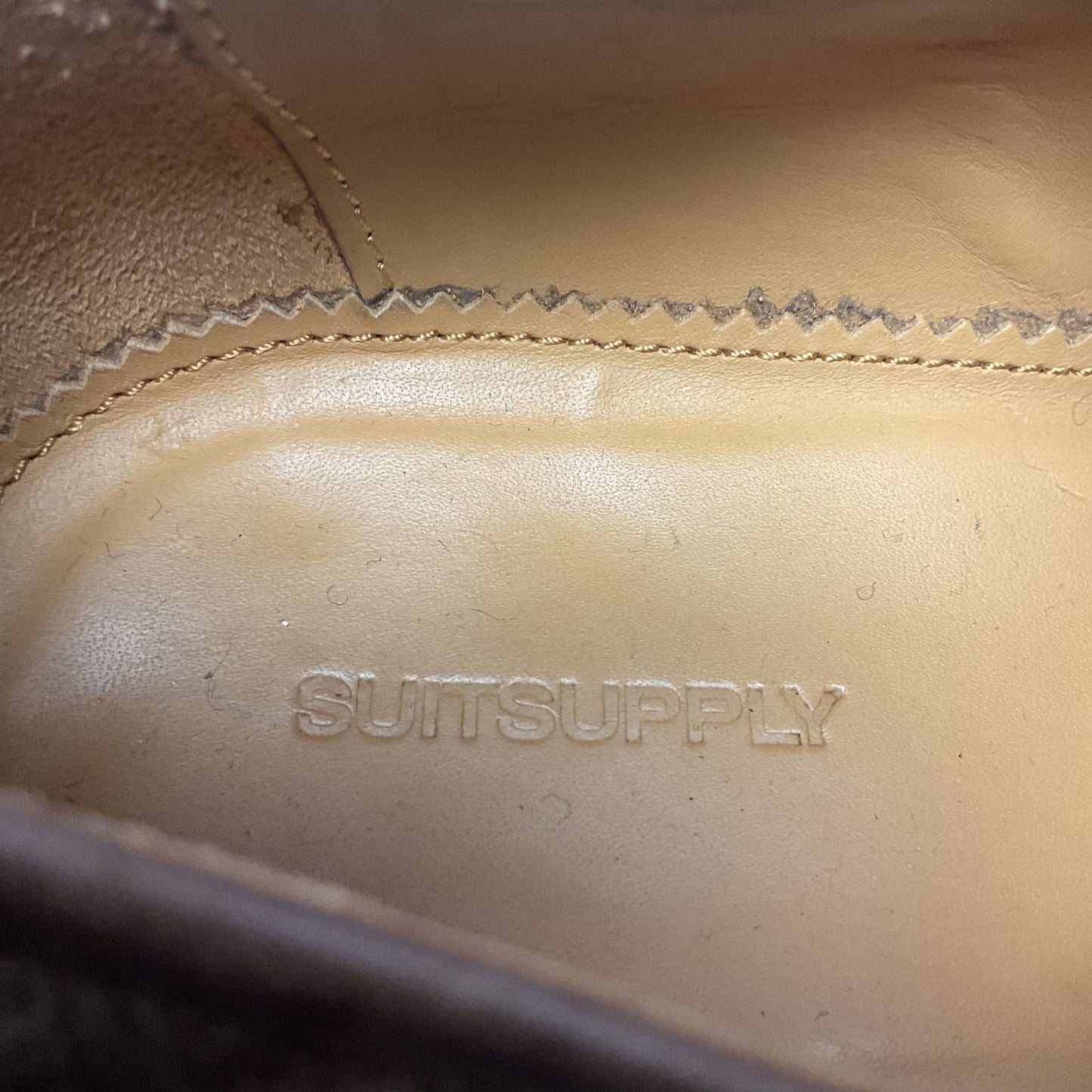 Suitsupply Brown Suede Derby Dress Shoe Men Size 7.5