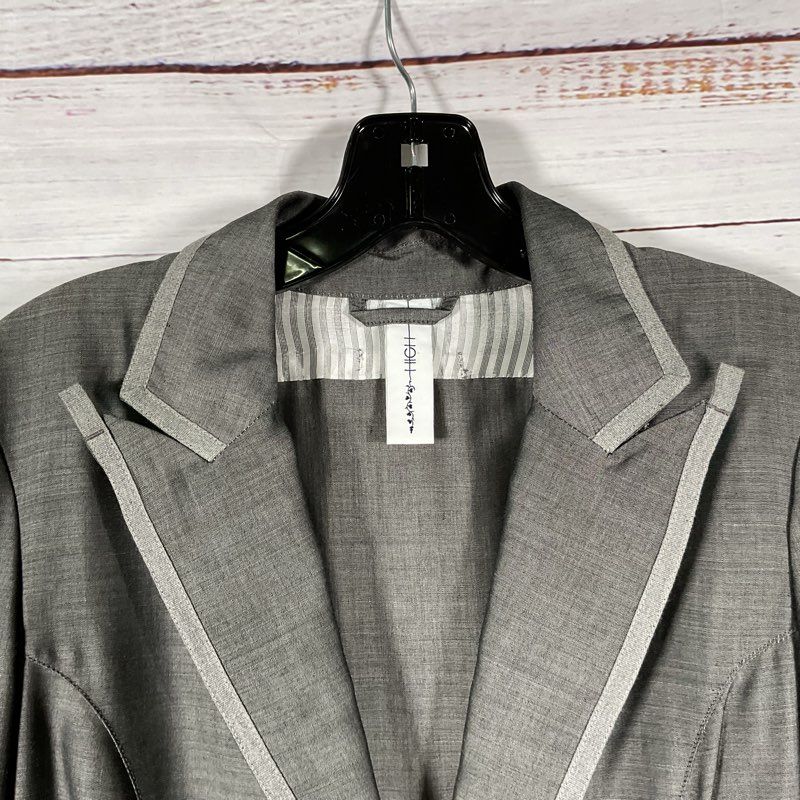 High Everyday Couture Gray Marching Band Chain Accent Tail Jacket Size in Desc.