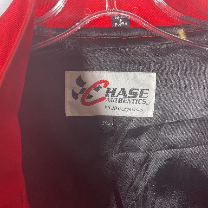Chase Authentics Dale Earnhardt Jr. Budweiser Beer Red & Black Jacket - Size XXL