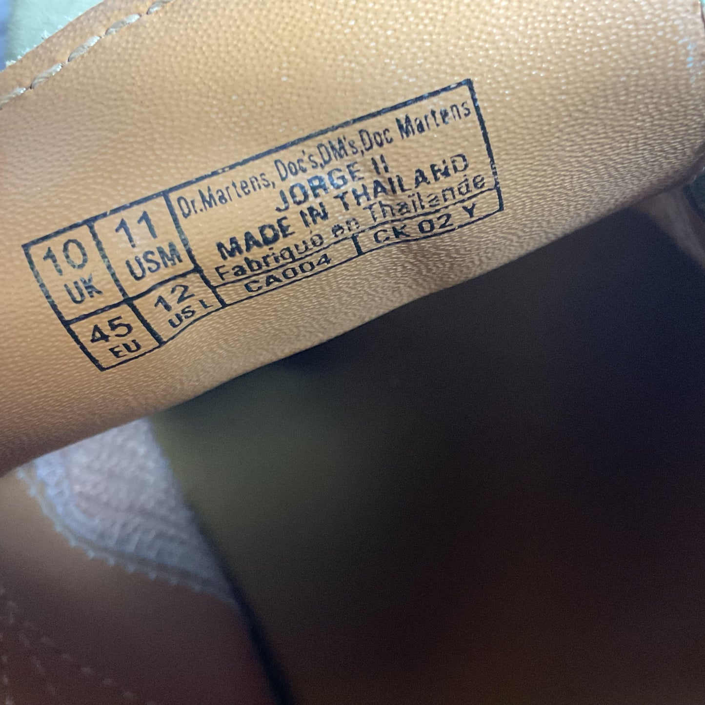 DR. MARTEN'S Jorge II Unisex Beige Khaki Slip-On Shoes- SZ 11M/12W
