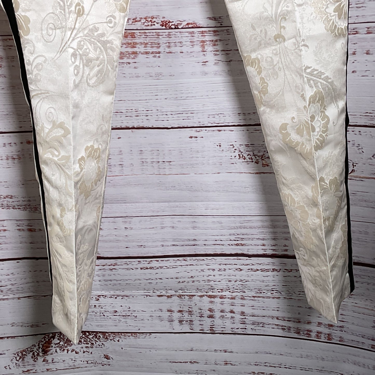 NWT PAISLEY & GRAY Men's Off White Paisley Slim Fit Tuxedo- SZ 42R & 36W Pants
