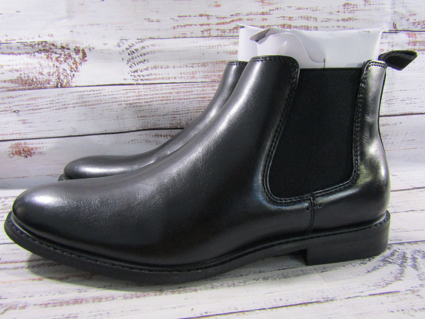 Mix No. 6 Aleder Men's Black Faux Leather Chelsea Boots Size 8.5