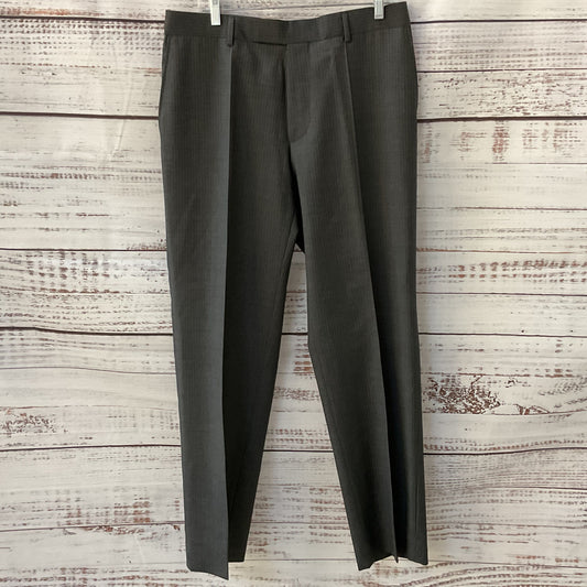 NWT HUGO BOSS James Brown Men's Gray Dress Pants- SZ 34R/31 Inseam