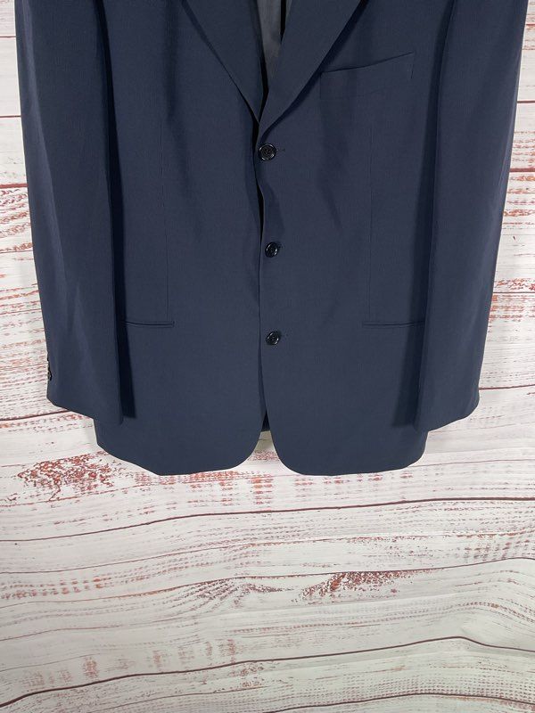 Hugo Boss Blazer Men's 42R Navy Blue Einstein Three Button Jacket Virgin Wool