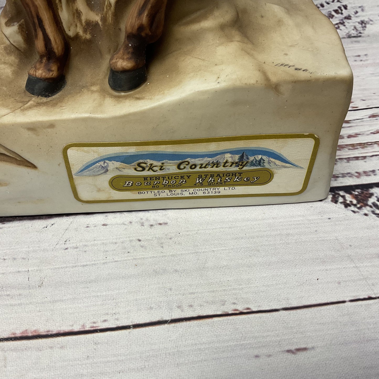 Ski Country Whiskey Decanter The End Of Trail Native Man Riding Horse