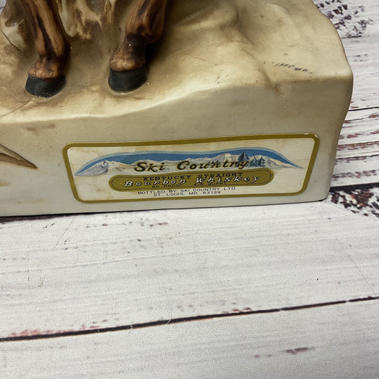 Ski Country Whiskey Decanter The End Of Trail Native Man Riding Horse