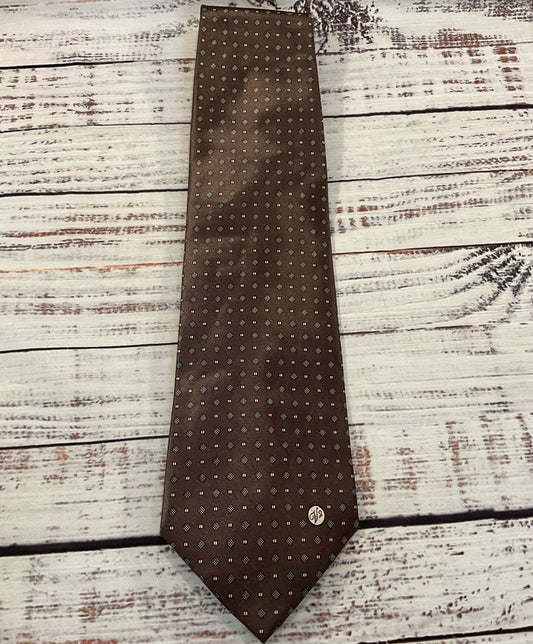 Vintage Versace Men's Brown Silk Tie