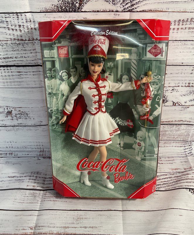 Coca Cola Majorette Barbie 12" Collector Doll New Nib Nrfb 2001 Mattel