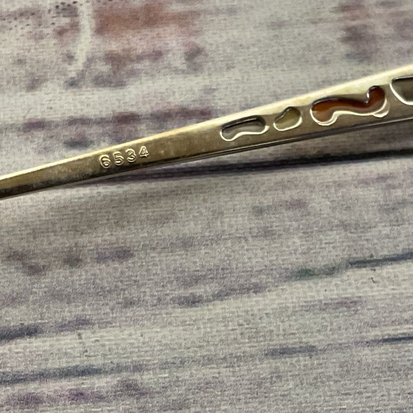 MARTINE STIBON 6534 Women's Silver Tone Blue Lens Sunglasses- 48[ ]18 140