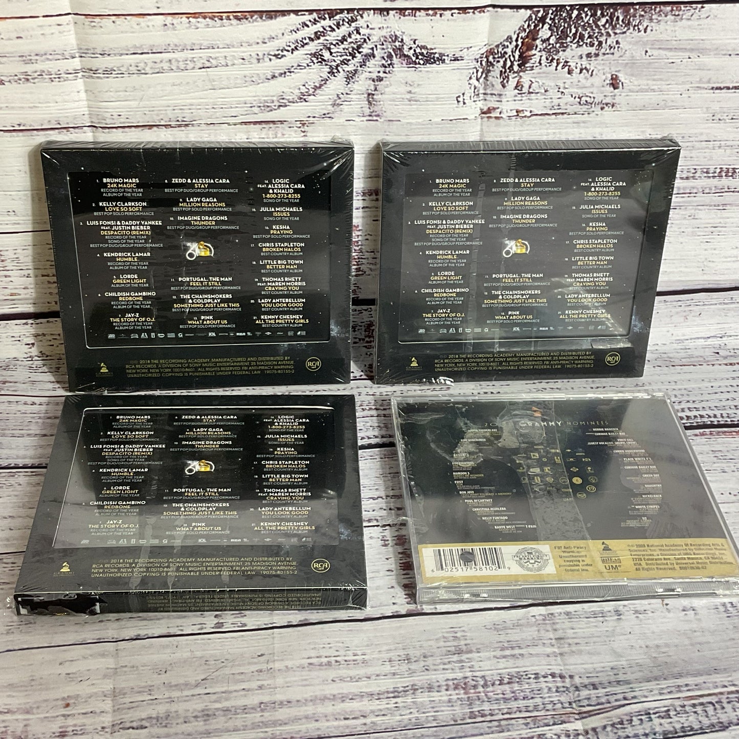 NEW SEALED 2008 & 2018 Grammy Nominees CD's