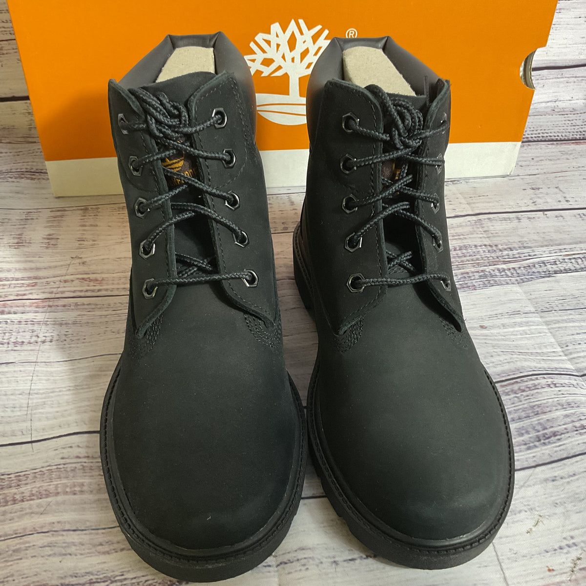 NWB TIMBERLAND Youth/Jeunes Unisex Black Classic Waterproof Boot- SZ 2