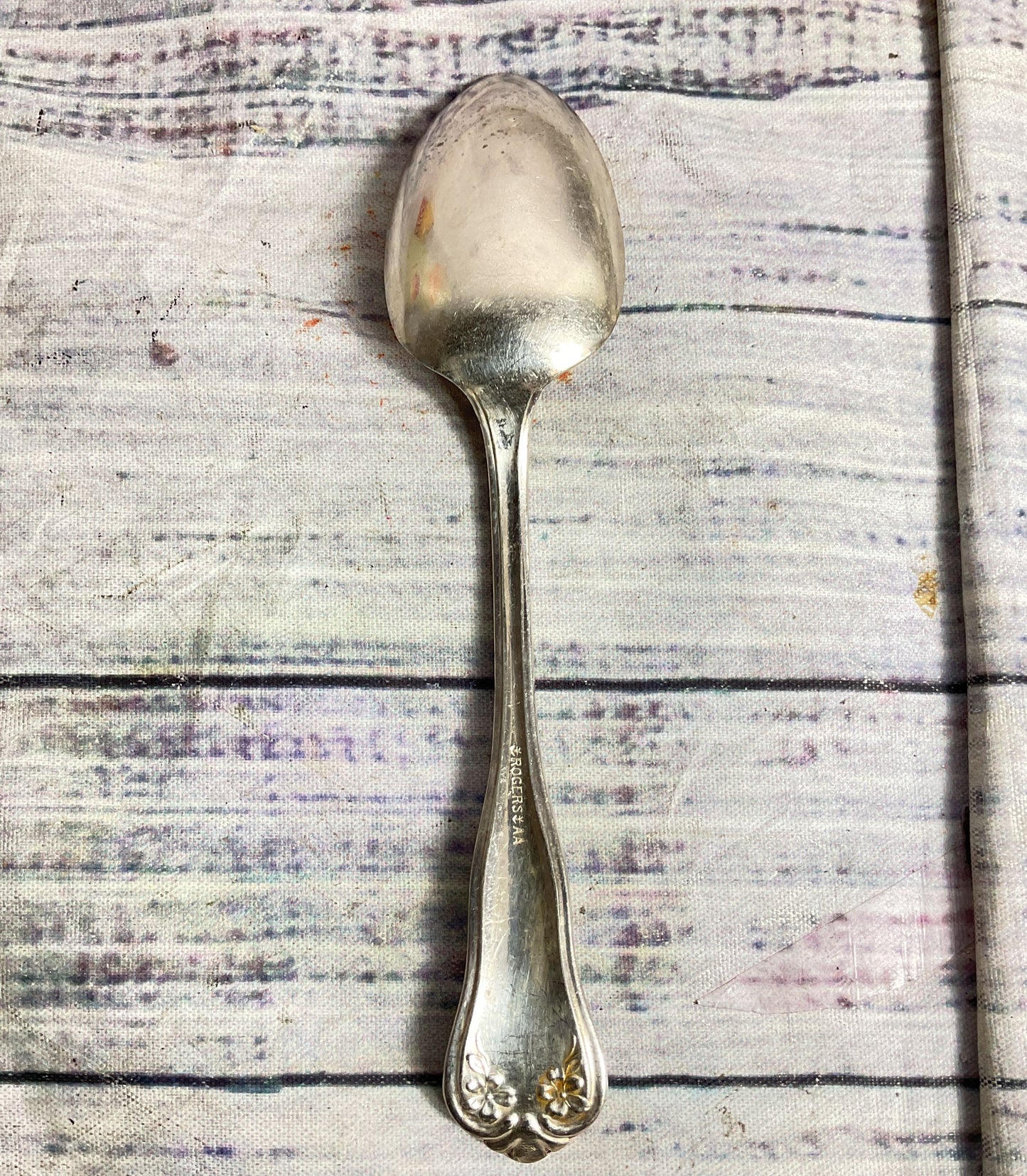 Wm A Rogers Mayflower Set of 6 Teaspoons Silver Plated