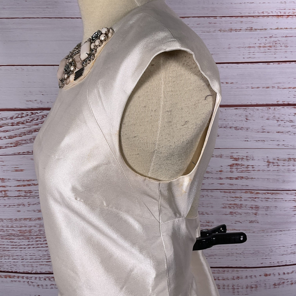 MONIQUE LHULLIER Women's White Back Cut Out Sleeveless Dress- SZ 8 (AS-IS)