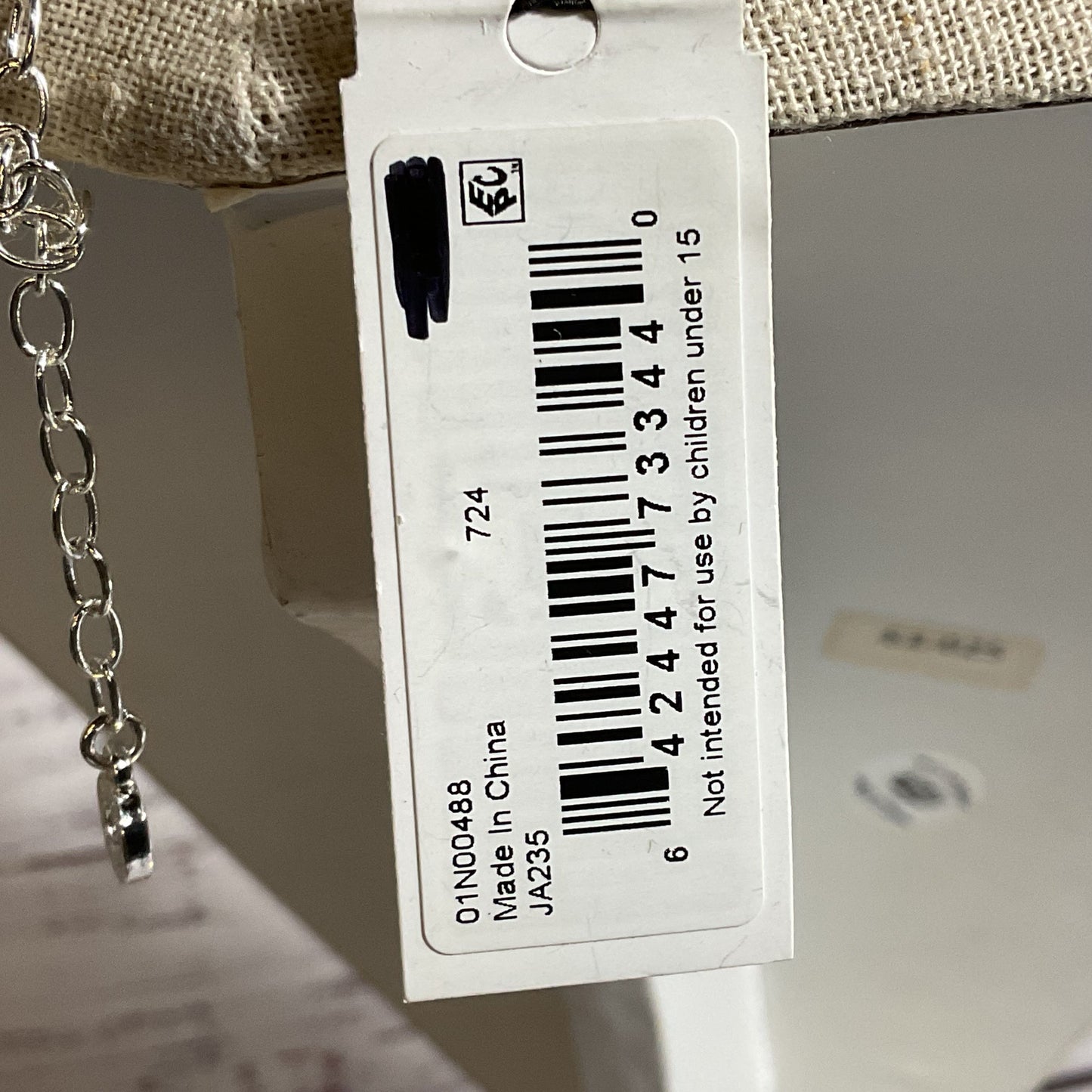 NWT ANNE KLEIN Silver Tone Faux Pearl Dangle Pendant Necklace- 22"