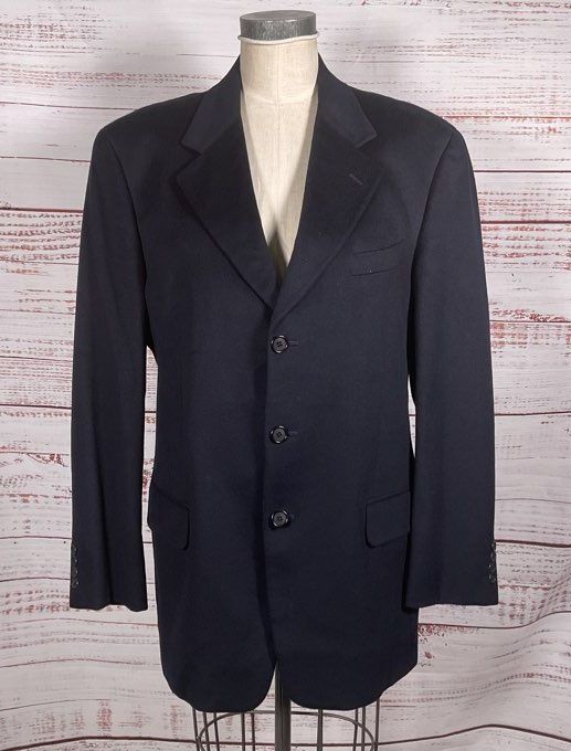 Valentino Pure Cashmere Blazer Navy 52