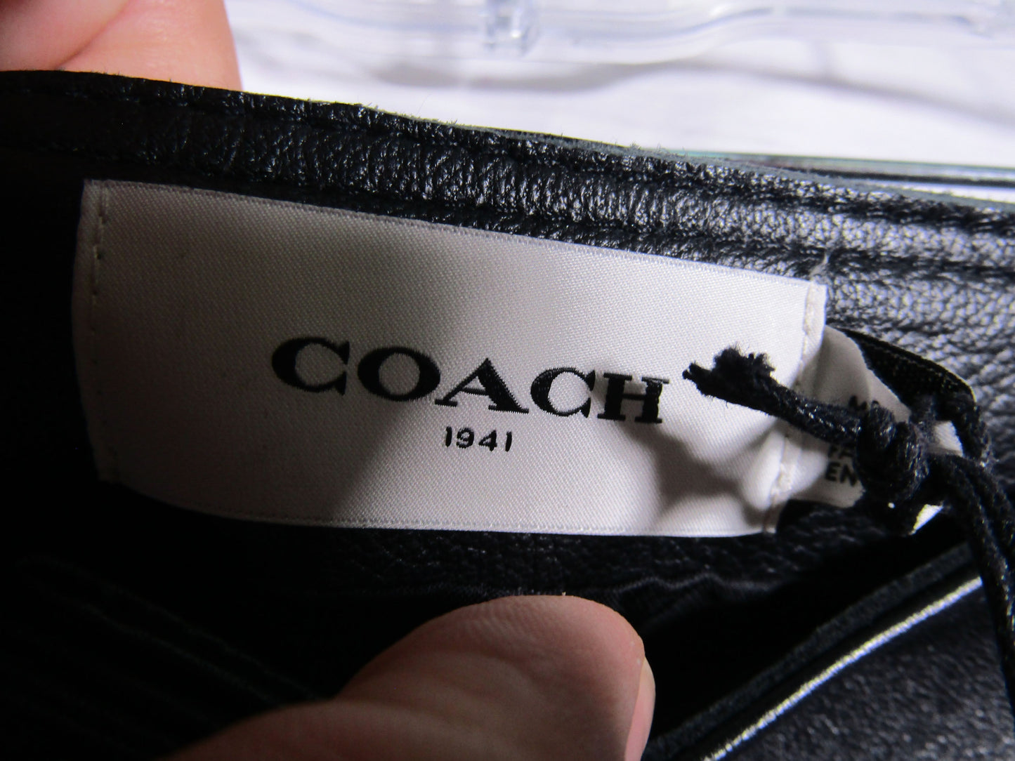 Coach Women's Black Leather Western Mini Skirt Size 0