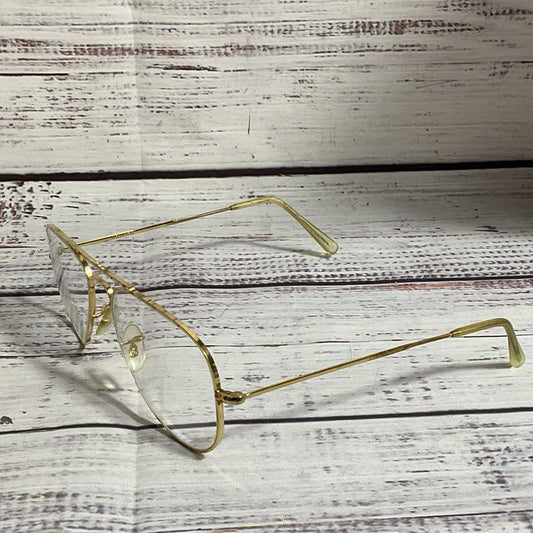 VTG ALTAN 14K GF Dubar Made in England Men's Aviator Eyeglasses- FOR FRAMES ONLY