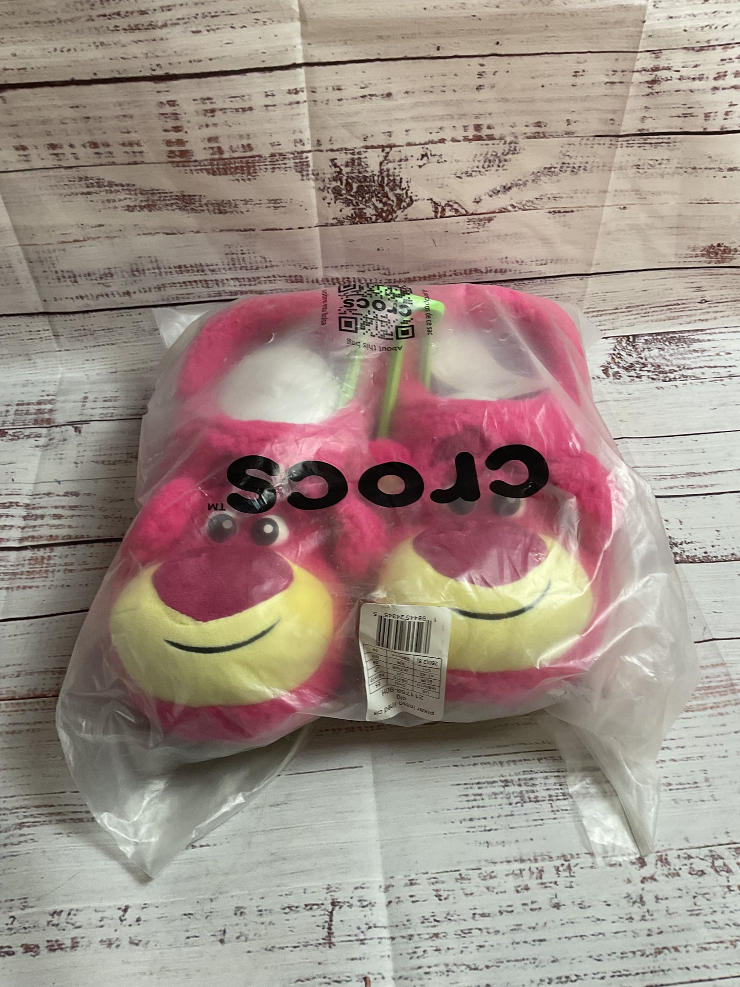 NEW Crocs Toy Story Lotso Pink Slip-On Slipper Unisex Adults M8/W10