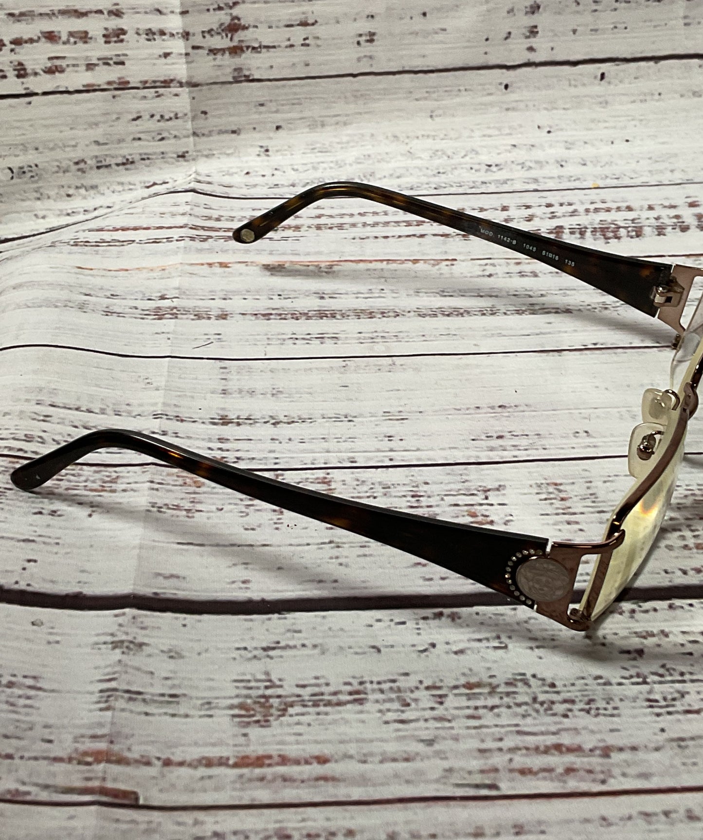 VERSACE MOD. 1142-B 1045 Tortoise Eyeglasses Frames Only Size 135 Italy